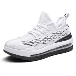 TENGOO PU Fish Scale Jogging Walking Sports Shoes Breathable Anti-silp Soft Sneakers