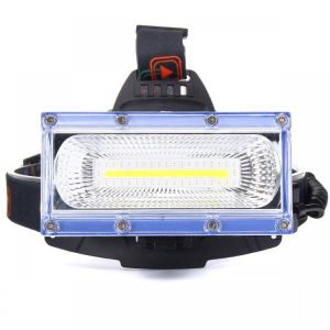 BIKIGHT 1300LM 30W COB LED Headlamp Cycling Lamp Three Lighting Modes Adjustable Base