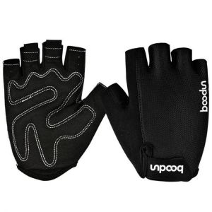 shopping אופניים, קורקינט וציוד רכיבה BOODUN Half-Finger Riding Glove Dumbbell Fitness Gloves Outdoor Motorcycle Riding Cycling Protective Finger Gloves