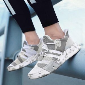 TENGOO Fly Knit Men Sneakers Ultralight Breathable Sports Running Shoes Non-slip Wear Resistance Casual Fashion Shoes