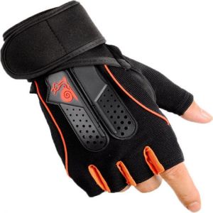 KALOAD 1 Pair Neoprene Weight Lifting Glove Anti-slip Half Fingers Gloves Fitness Exercise Training Sports Gloves