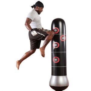 KALOAD 1.5m/59inch Punching Bag Inflatable Sandbag Free-Stand Tumbler Training Fitness  Pressure Relief Sandbag