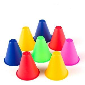 shopping סקייטבורד וספורט בחוץ Training Marking Cones Slalom Skate Pile Cup-Random Color