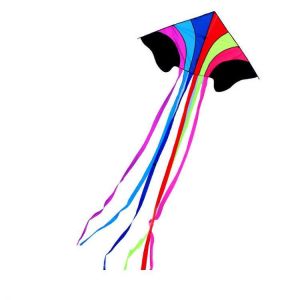 1.4m Rainbow Outdoor Sport Flying Kite Portable Colorful Soft