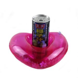 IPRee Love Floating Drink Bottle Can Holder Kid Inflatable Toys Beach Party Swimming Toy