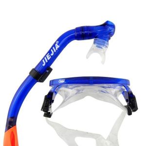 Jiejia M9620 Children's Snorkeling Goggles and Snorkel Combos Goggles Blue and Green