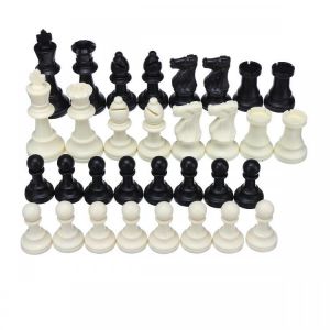 32 Piece Game Chess Foldable 9.5/7.5/6.4cm King Knight Set Outdoor Recreation Kids Family Traveling Camping Game