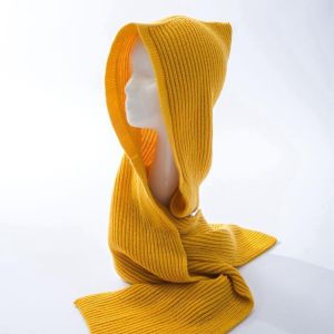 Men Women Multifunctional Scarve Warm Knit Hat Autumn Winter Korean Shawl Scarf Hat