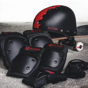 ACTON 7Pcs Cycling Helmet Sports Protective Gear Shockproof Elbow Knee Hand Pads Safety Suit From Xiaomi Youpin