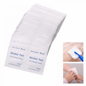 IPRee&reg; 100pcs/Box Alcohol Prep Pads Medical Swabs Wet Wipes Antiseptic Sterilization Cleanser