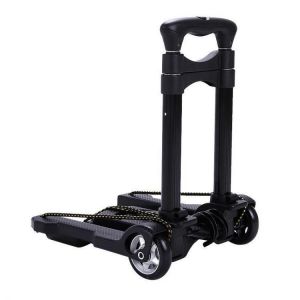 IPRee&reg; Folding Small Pull Cart Portable Camping Luggage Trolley Cart Adjustable Shopping Cart