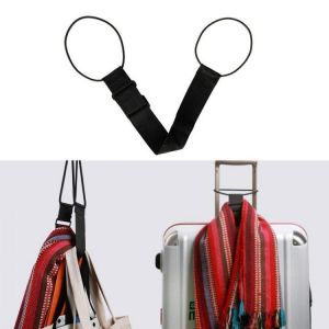 shopping מזוודות וציוד לטיולים ארוכים Luggage Strap Travel Nylon Suitcase Packing Fixed Belt Camping Trolley Adjustable Safety Accessories