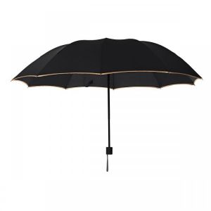 Outdoor 2-3 People Portable 3 Folding Umbrella 10 Ribs Waterproof Windproof Anti-UV Sunshade