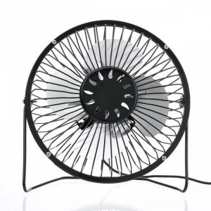 6 Inch USB Small Desk Fan Portable 4 Blades Cooler Cooling Fan For Camping Travel