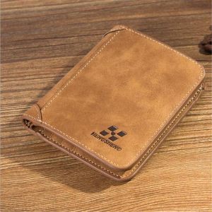 IPRee&reg; Men's Vintage RFID Blocking Trifold Wallet PU Leather ID Credit Card Holder