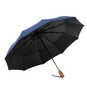 Xmund XD-HK5 2-3 People Wood Handle Automatic Folding Umbrella Portable Waterproof Camping Sunshade