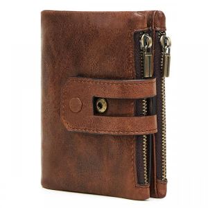 Outdoor Travel Men Slim RFID Leather Bifold Wallet Card Holder Purse Billfold Pocket