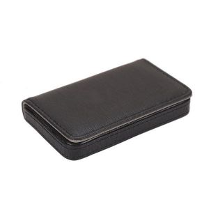 IPRee&reg; PU Leather Card Holder Credit Card Case Portable ID Card Storage Box Men Women