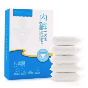 IPRee&reg; 5Pcs/Set Pure Cotton Travel Portable Disposable Underwear Men Women