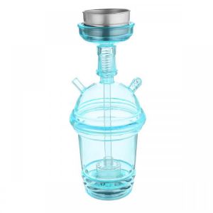 Outdoor Portable Colorful Hookah Shisha LED Light Base Glass Water Pipe Bottle Camping Travel