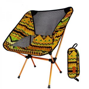IPRee&trade; Portable Camping BBQ Folding Chair Ultralight Aluminum Alloy Backrest Max Load 150kg