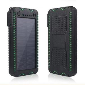 IPRee&reg; 4 In 1 12000mAh Portable Solar Charger Panel Emergency Flashlight USB Power Bank