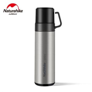 Naturehike NH17S020-B 600ml 304 Stainless Steel Vacuum Cup Double Lid Bottle Camping Travel