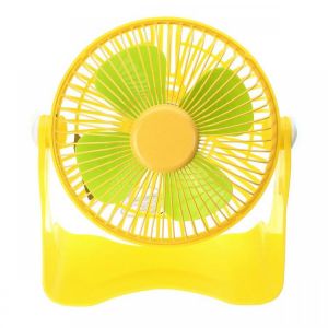 Rechargeable 7 inch Cooling Fan 5V Aluminum Leaf USB Fan Plastic Handy Small Desk Desktop Mini Fan