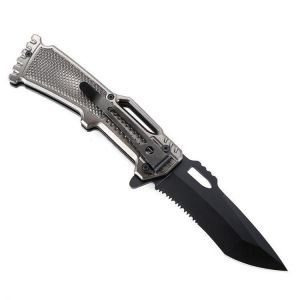 LAOTIE MDZD104 215mm Titanium Plating EDC Folding Knife Outdoor Emergency Survival Tools Kit Cutter