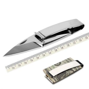 LAOTIE 130mm Mini Pocket Money Clip Folding Knife Multifunctional Outdoor Survival Camping Fishing Knife
