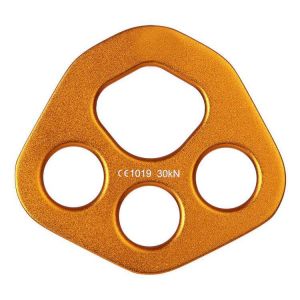 XINDA XD8609 Aluminum 30KN Climbing Rope Rigging Plate Split Rope Descender Plate 4-hole Force Plate Anchor Multipliers