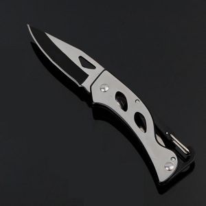 LAOTIE 85mm Stainless Steel Multifunction Folding Knife Keychain Outdoor Survival EDC Knife Fishing Tool