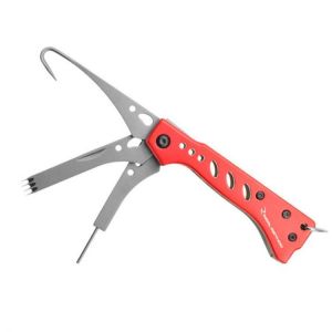 3 in 1 Folding Squid Fork Fish Gripper Stainless Steel Outdoor Fishing Pliers Hook Tools