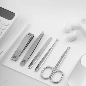 HUOHOU 5PCS/Set Stainless Steel Nail Clipper Beauty Scissors Tweezer Curette Stainless Steel Nail Clippers Set From Xiaomi Youpin