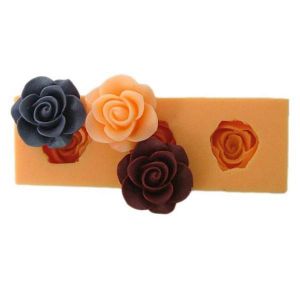 shopping מטבח ופינת אוכל F0045 Silicon Resin Flower Cake Mould Fondant Soap Chocolate Mold