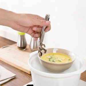 shopping מטבח ופינת אוכל Stainless Steel Anti-hot Bowl Clip Creative Gripper Clip For Bowl Pot Pan Picnic Kitchen Tools