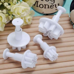 4X Daisy Sugarcraft Cake Decorating Cutter Tool Plunger