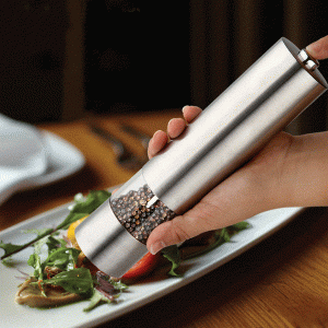 Electric Stainless Steel Pepper Mills Kitchen Tool Salt Pepper Mill Grinder Muller