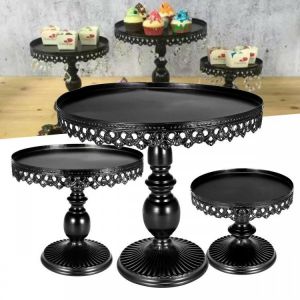 3 Piece Revolving Cake Stand Cupcake Dessert Holder Birthday Wedding Party Display