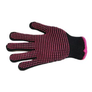 1pcs PVC Dot Plastic Reinforced Palms Working Safety Protecting Glove Elastic Cuff Insulated Resistant High-temperature Glove