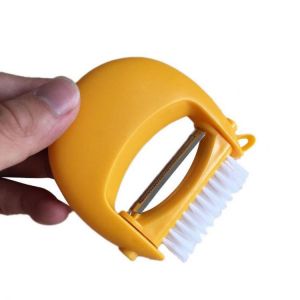 Multifunctional 2 In 1 Rotary Carrot Potato Peeler Vegetable Brush Melon Gadgets Vegetable Fruit Slicer Kitchen Cooking Tools