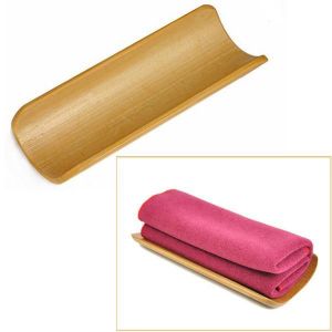 Natural Bamboo Round Tea Towel Holder Kungfu Tea Accessaries