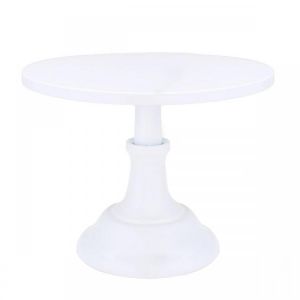 10 Inch Revolving Cake Stand Pedestal White Dessert Holder Wedding Birthday Party Decor