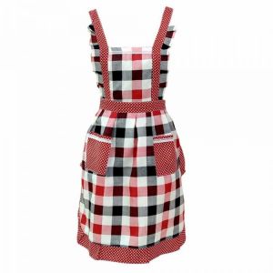 Honana Women Lady Kitchen Apron Dress Restaurant Home Kitchen For Pocket Cooking Funny Cotton Apron Bib Dining Room Barbecue