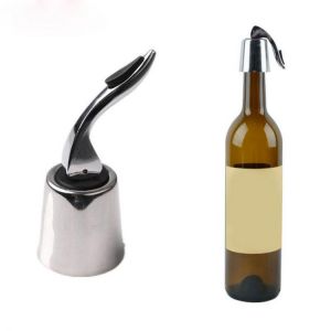 KCASA KC-SP002  1pc Wine Vacuum Bottle Stopper Stainless Steel Home Bar Wine Collection Red Wine Champagne Stopper
