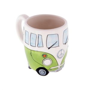 Creative Hand Painting Cartoon Double Bus Mugs Retro Ceramic Cup Coffee Milk Tea Mug Drinkware Novetly Gift Cartoon Double Bus Mug