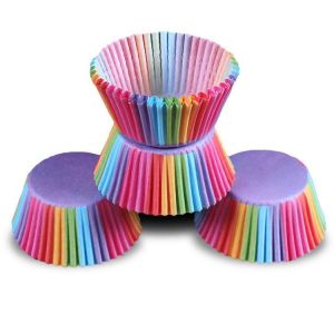 Honana Colorful Cupcake Paper Cake Liner Baking Muffin Box Cup Party Tray Cake Mold Decorating Tools Cupcake paper Thicken Baking 