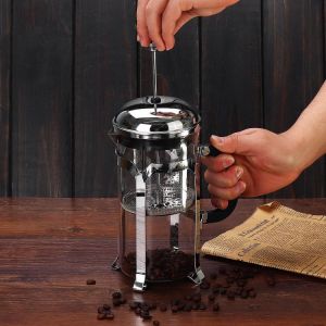 1000ml French Press Coffee Maker Glass Espresso Infuser Kettle Office Filter Pot Portable Coffee Maker