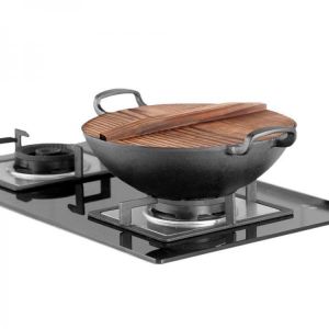 YIWUYISHI Special Cast Iron Frying Pan Raw Iron Pot Non-stick Pan Thicken Chinese Wok Fryer Cooker From Xiaomi Youpin