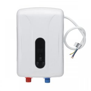 5.5KW Tankless Instant Electric Hot Water Heater Boiler Kitchen Bathroom Shower Set